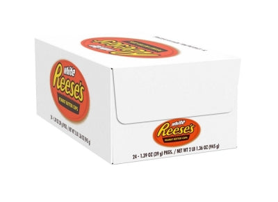 REESES WHITE CHOCOLATE PEANUT BUTTER CUP 24CT