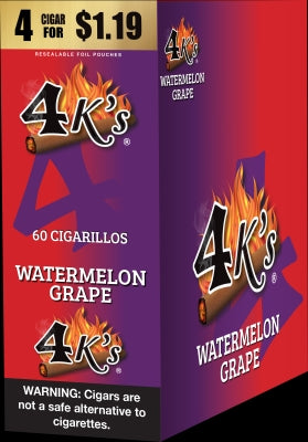 4KINGS 15/4PK $1.19 WATERMELON GRAPE