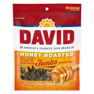 DAVID HONEY ROASTED SUNFLOWER SEEDS 5.25OZ