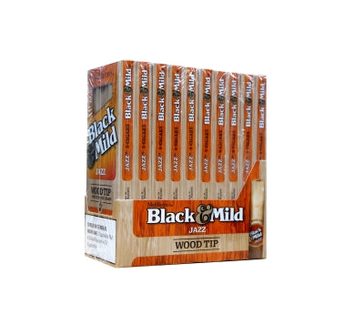 BLK&MLD CIG WD/TIP JAZZ 10/5PK