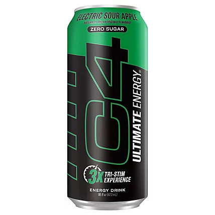 C4 HIGH PERFORMANCE 16OZ|12CT ELECTRIC SOUR APPLE