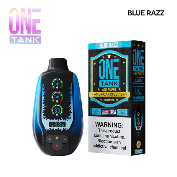 ONE TANK 40K DISP 5CT BLUE RAZ