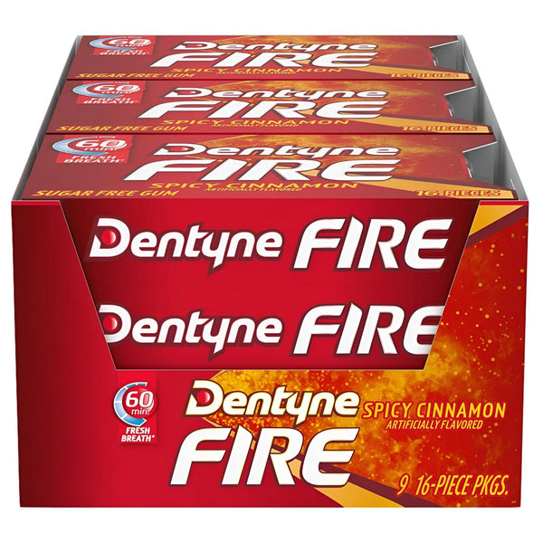 DENTYNE FIRE CINNAMON 16PCS| 9CT