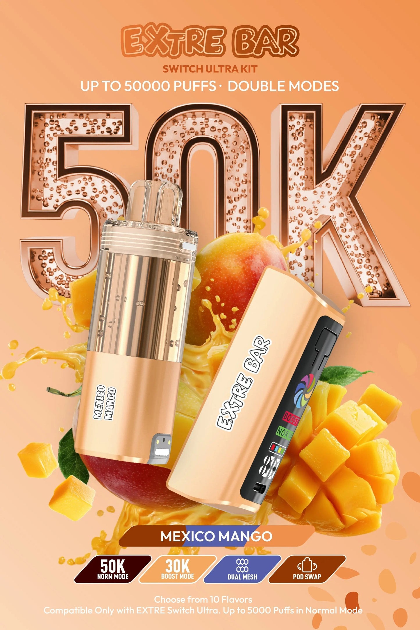 EXTRE BAR SWITCH 50K 5CT MEXICO MANGO