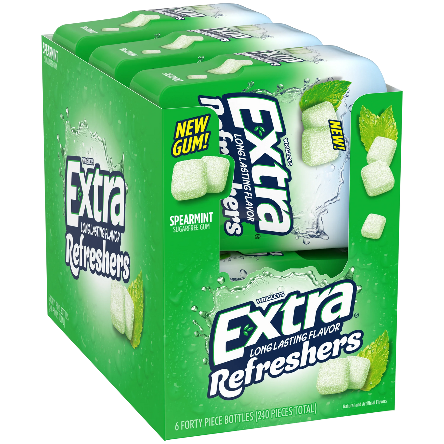 EXTRA REFRESHERS SPEARMINT BOTTLE 6CT| 40PCS