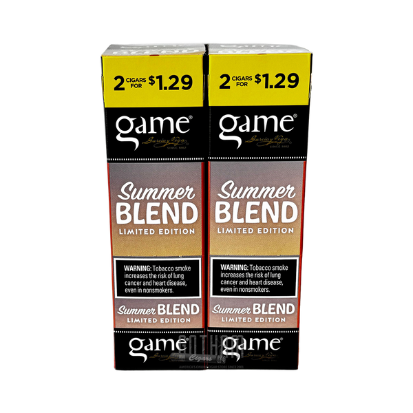 GAME CIG 2/30PK 2/$1.29 SUMMER BLEND(LIMITED EDITION)
