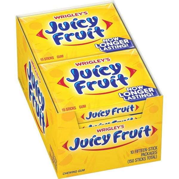 WRIGLEYS JUICY FRUIT SLIM 10CT|15STICKS