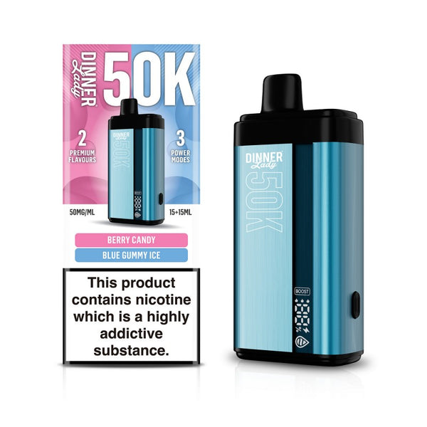 DINNER LADY 50K DISP 5CT BERRY CANDY & BLUE GUMMY ICE