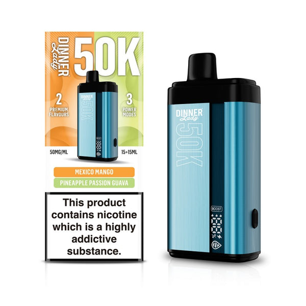 DINNER LADY 50K DISP 5CT MEXICO MANGO & PINEAPPLE PASSION GUAVA