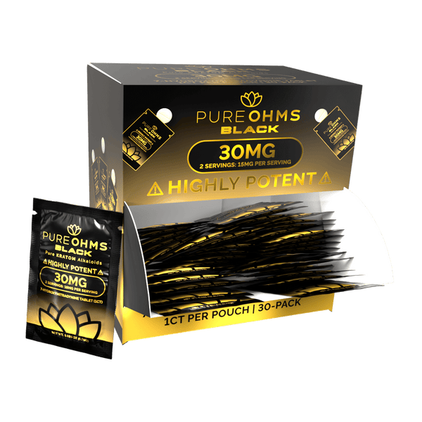 PURE OHMS BLK TAB 30MG 30PK/BX