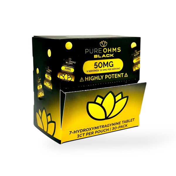 PURE OHMS BLK TAB 50MG 30PK/BX