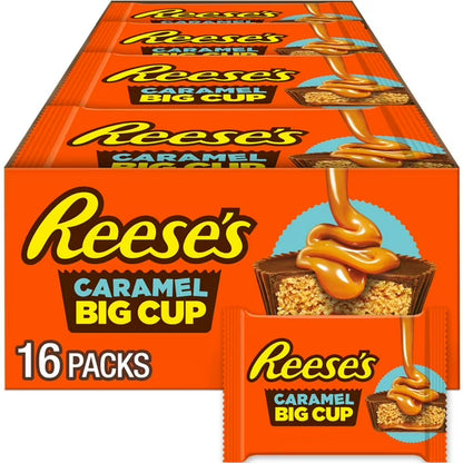 REESES PEANUT BUTTER BIG CUP W CARAMEL 16CT