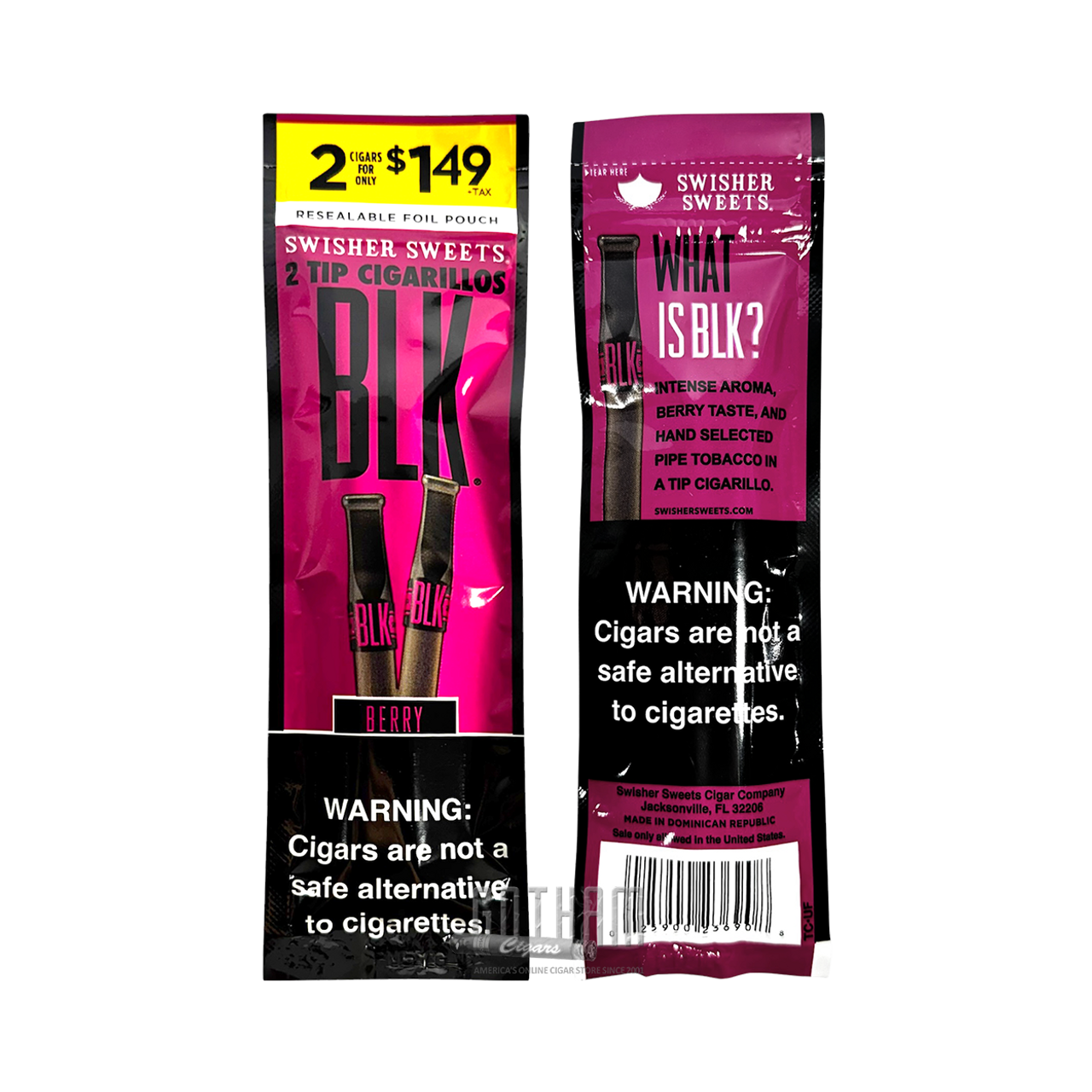 SWISHER SWEET BLK 2/$1.49 15CT/2PK BERRY