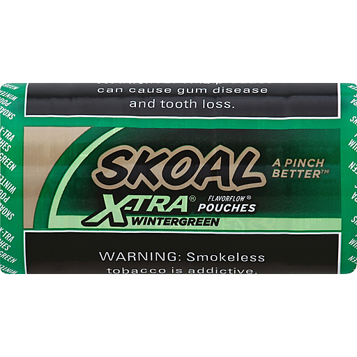 SKOAL XTRA 0.82Z 5CT POUCHES WINTERGREEN