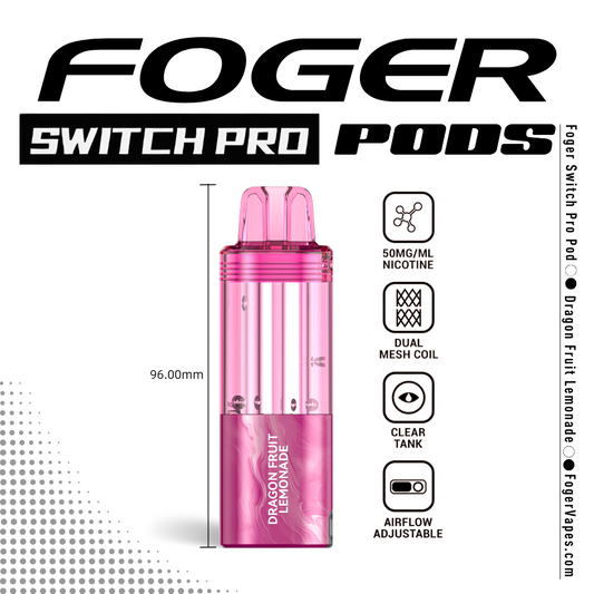 Foger Pod 30k 5ct Dragon Fruit Lemonade