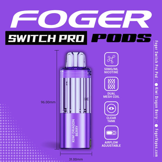 Foger Pod 30k 5ct Kiwi Dragon Berry