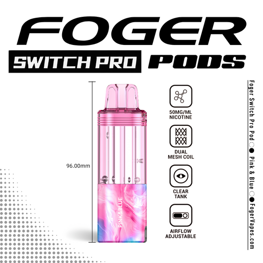 Foger Pod 30k 5ct Pink & Blue