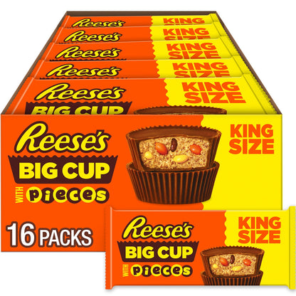 REESES WITH PIECES BIG CUP K/S 16CT