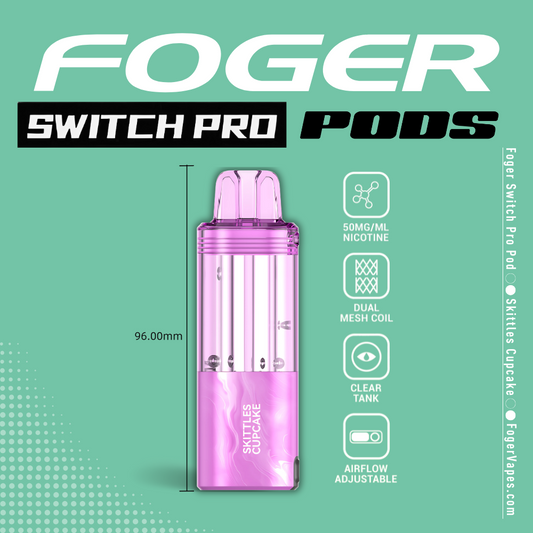 Foger Pod 30k 5ct Skittles Cupcake