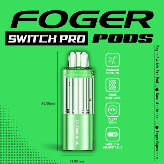 Foger Pod 30k 5ct Sour Apple Ice