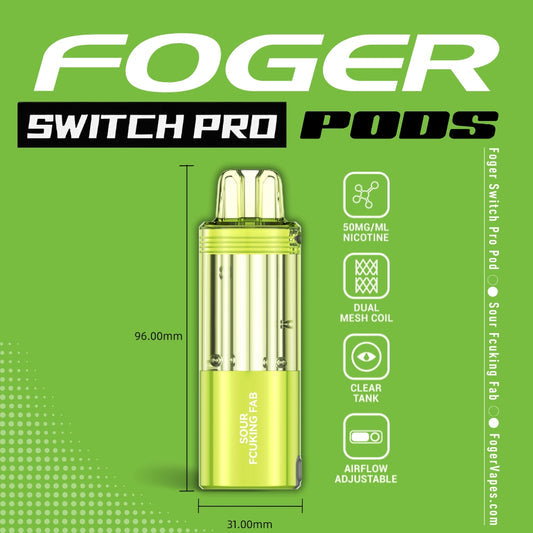 Foger Pod 30k 5ct Sour Fcuking Fab