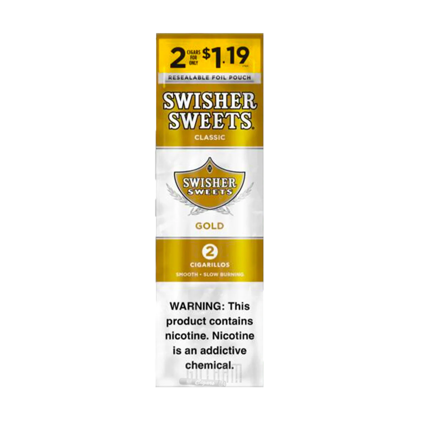SWISHER SWEET 2/$1.19 30CT/2PK GOLD