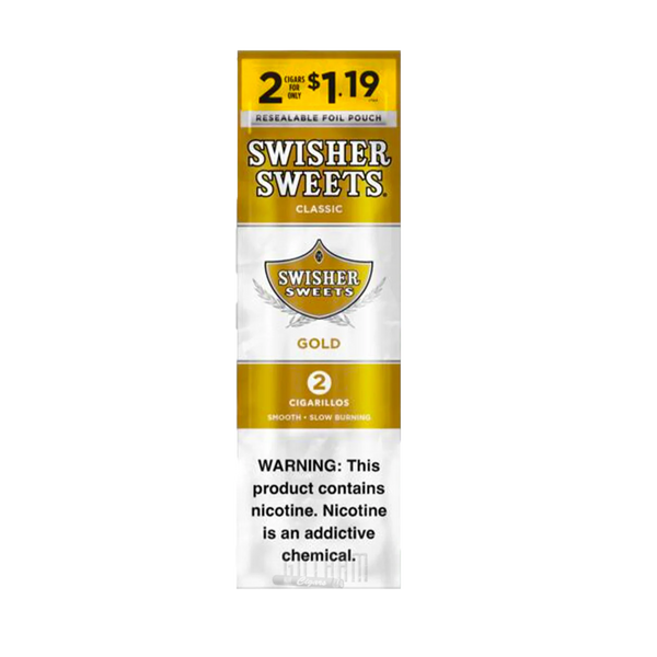 SWISHER SWEET 2/$1.19 30CT/2PK GOLD