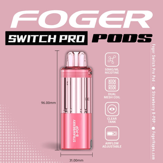 Foger Pod 30k 5ct Strawberry B-POP