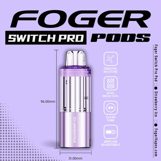 Foger Pod 30k 5ct Strawberry Ice