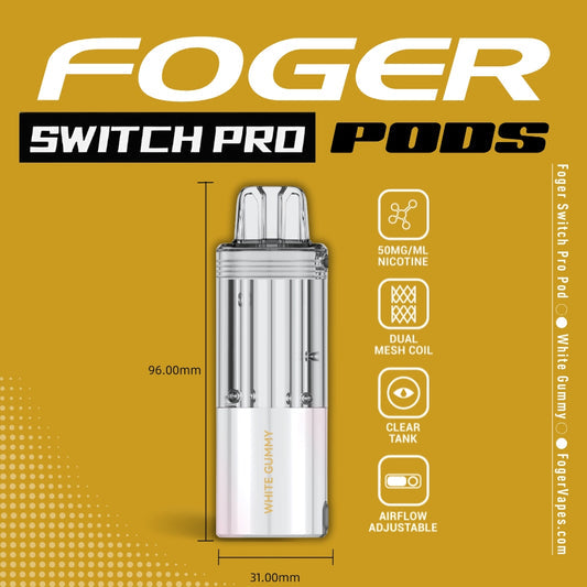 Foger Pod 30k 5ct White Gummy