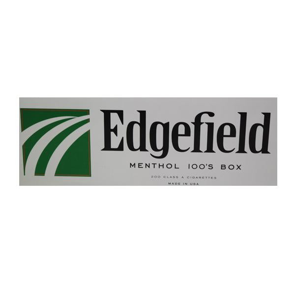 EDGEFIELD MENTHOL 100 BOX