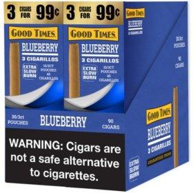 GT 3/99 BLUEBERRY 30/3CT - GOOD TIMES CIGARILLO BLUEBERRY - 013349