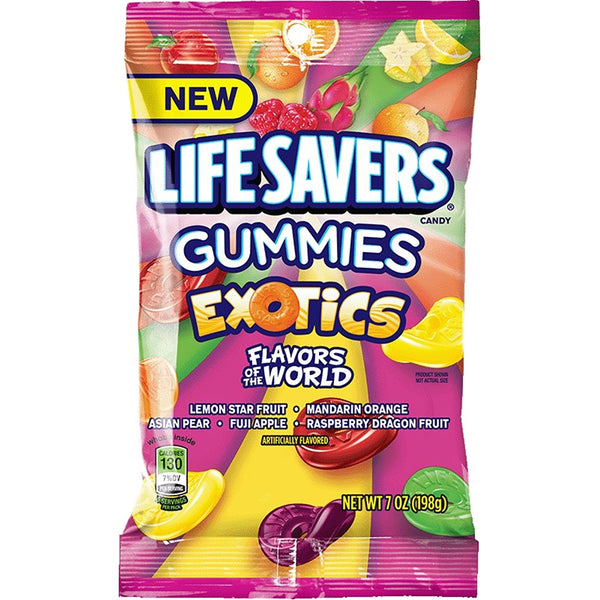 LS GUMMIES EXOTIC 7oz PEG(R) - LIFE SAVERS - 027597R
