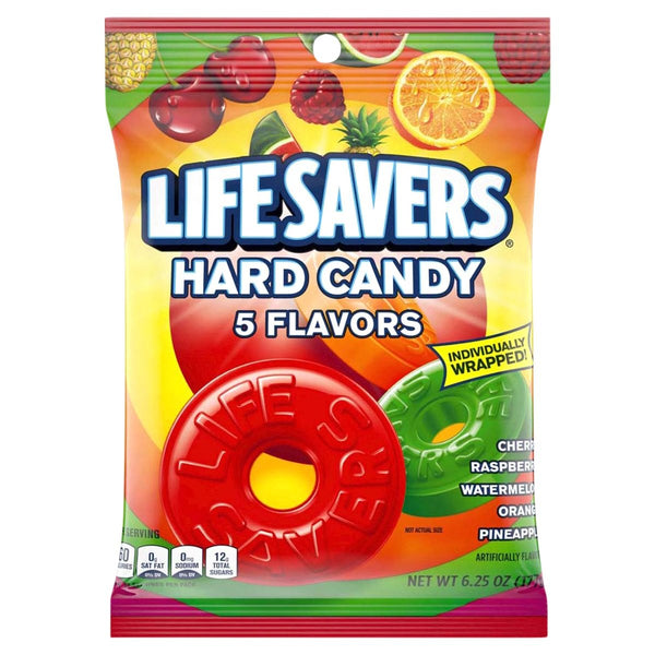 LS 5 FLAV HARD CAN 6.25oz(R) - CANDY LIFE SAVERS - 085013R