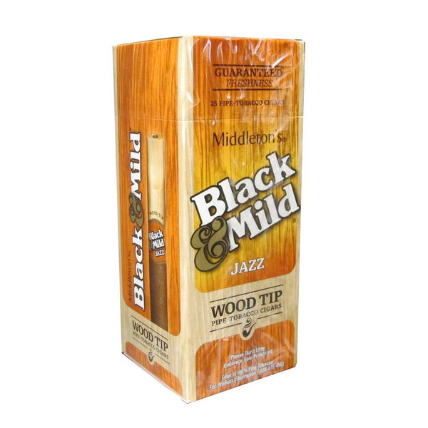 BLACK & MILD 25CT JAZZ WT - JAZZ WOOD TIP - 111006