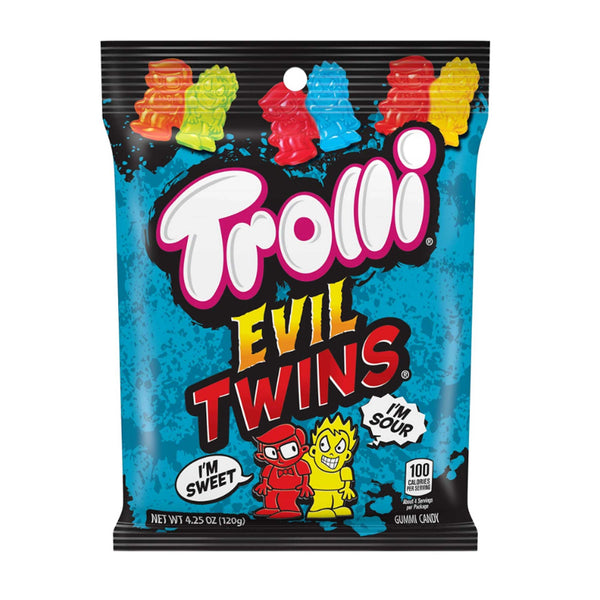 TROLLI EVIL TWINS 4.25Z 12CT - PEG BAG - 200858
