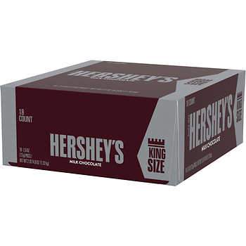 HERSHEY 18CT MILK CHOC KING* - 205270