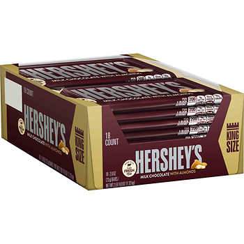 HERSHEY 18CT ALMOND KING* - 205280