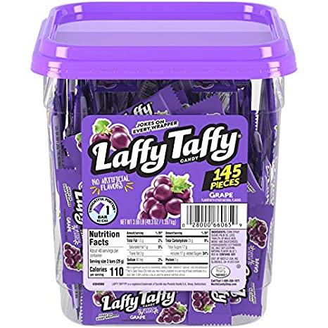 L/TAFFY JAR 145CT GRAPE*