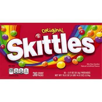 SKITTLES 36CT ORIGINAL 10/CS*