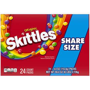 SKITTLES 24CT ORIGINAL KG 6/CS