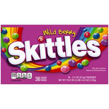 SKITTLES 36CT WILD BERRY 10/C* - 206068