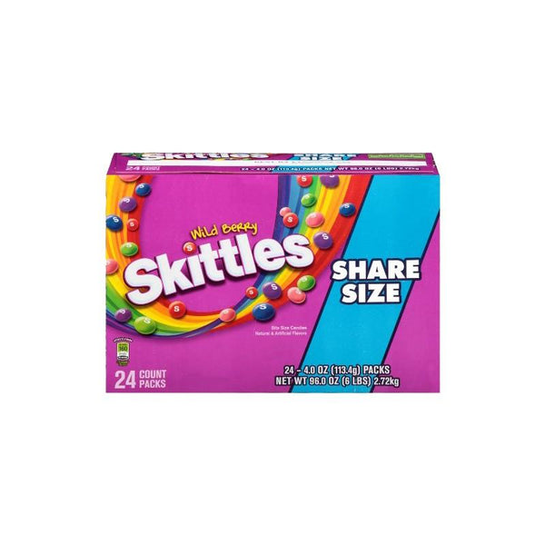 SKITTLES 24CT WILD BERRY KING* - 206076