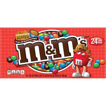 M&M 24CT PEANUT BUTTER CHO* - 206285