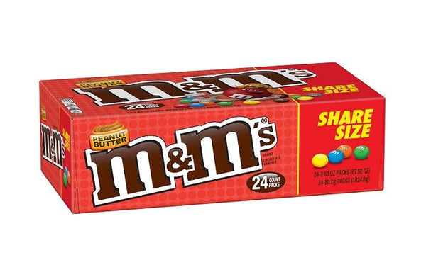M&M 24CT PEANUT BUTTER CHO KG* - 206301