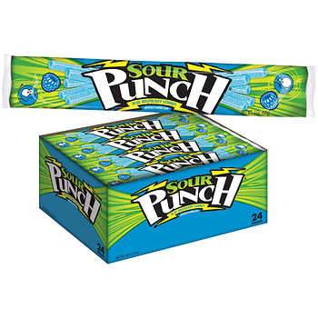 SOUR PUNCH 24CT BL RAS 12/CS* - BLUE RASPBERRY - 206983