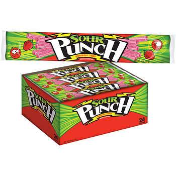 SOUR PUNCH 24CT STRAW ST 12/C* - STRAWBERRY - 206985