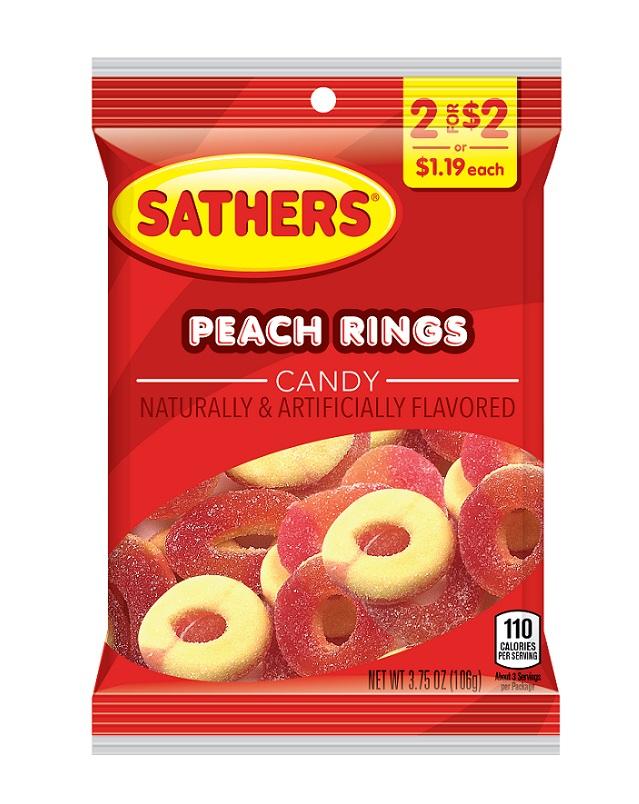 SATHER 2/$2 GMY PEACH RNG 12CT