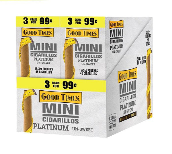 GT MINI 3/99C PLT UNSWT 30/3PK - PLATINUM UN SWEET - 294561