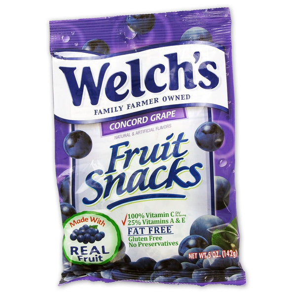 WELCHS FRT SNK GRP 5OZ BX 12CT - PEG BAG - 300520